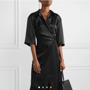 nanushka lais satin wrap dress